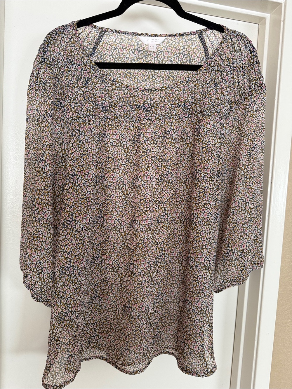 LC Lauren Conrad Floral Blouse